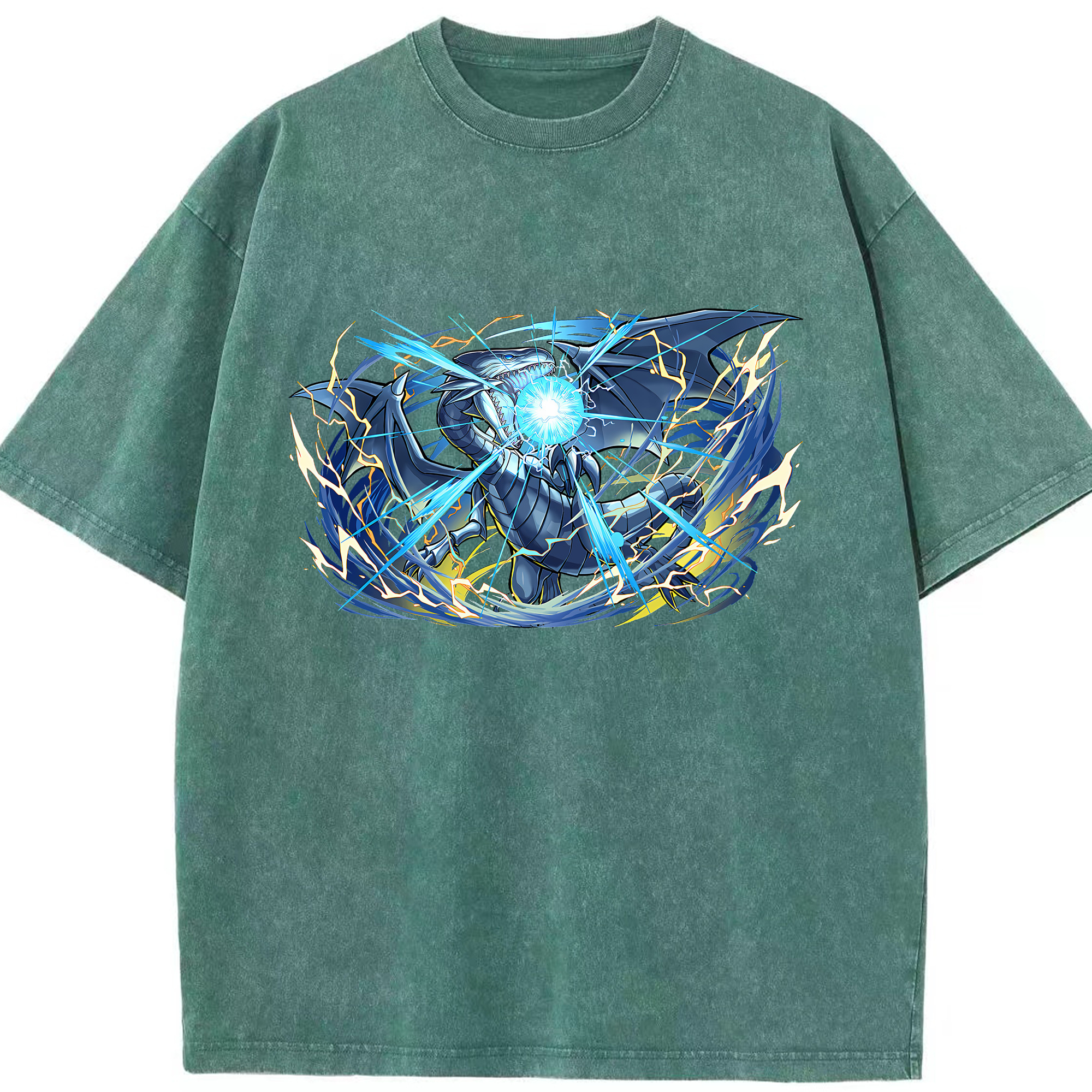 （画像用） 遊☆戯☆王 Yu-Gi-Oh! 綿100% ヴィンテージ風 半袖Tシャツ（フロントプリント）